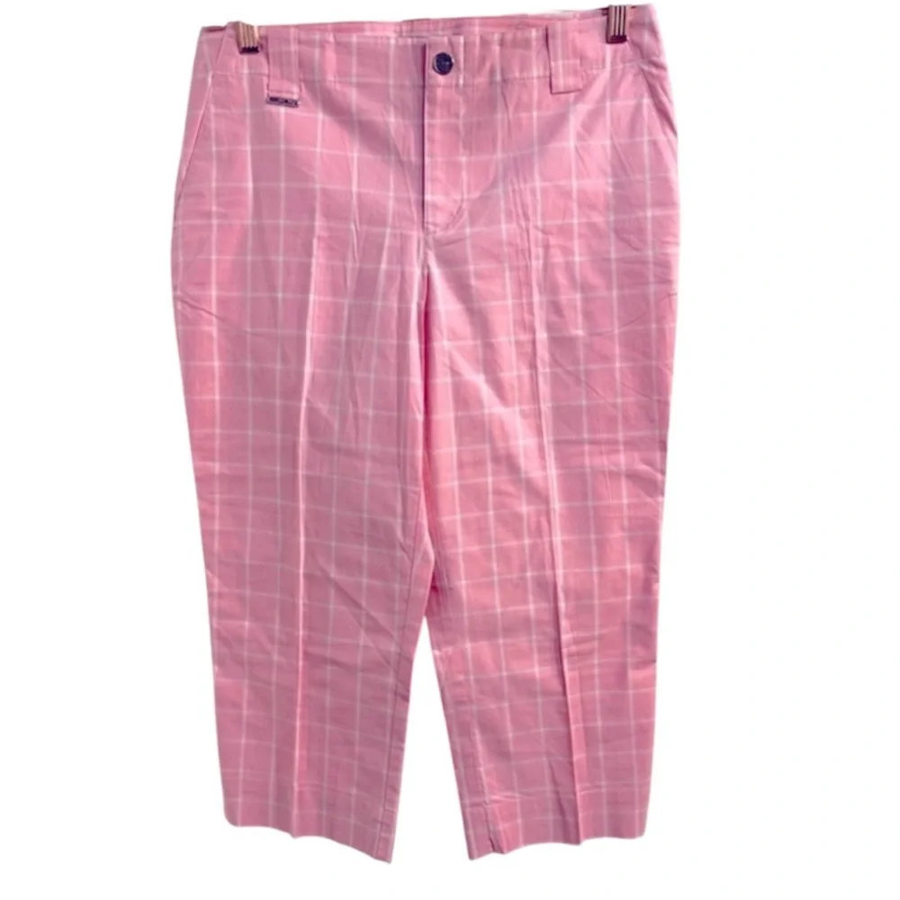 Lauren Ralph Lauren Classic Pink Plaid‎ Chinos Sz 8
